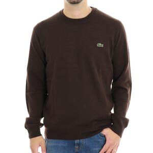 MAGLIA GIROCOLLO LACOSTE MARRONE